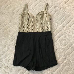 Anthropologie Lilka Banana Romper